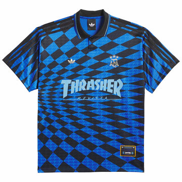 Adidas Thrasher X Argentina Jersey Black/Blue Front