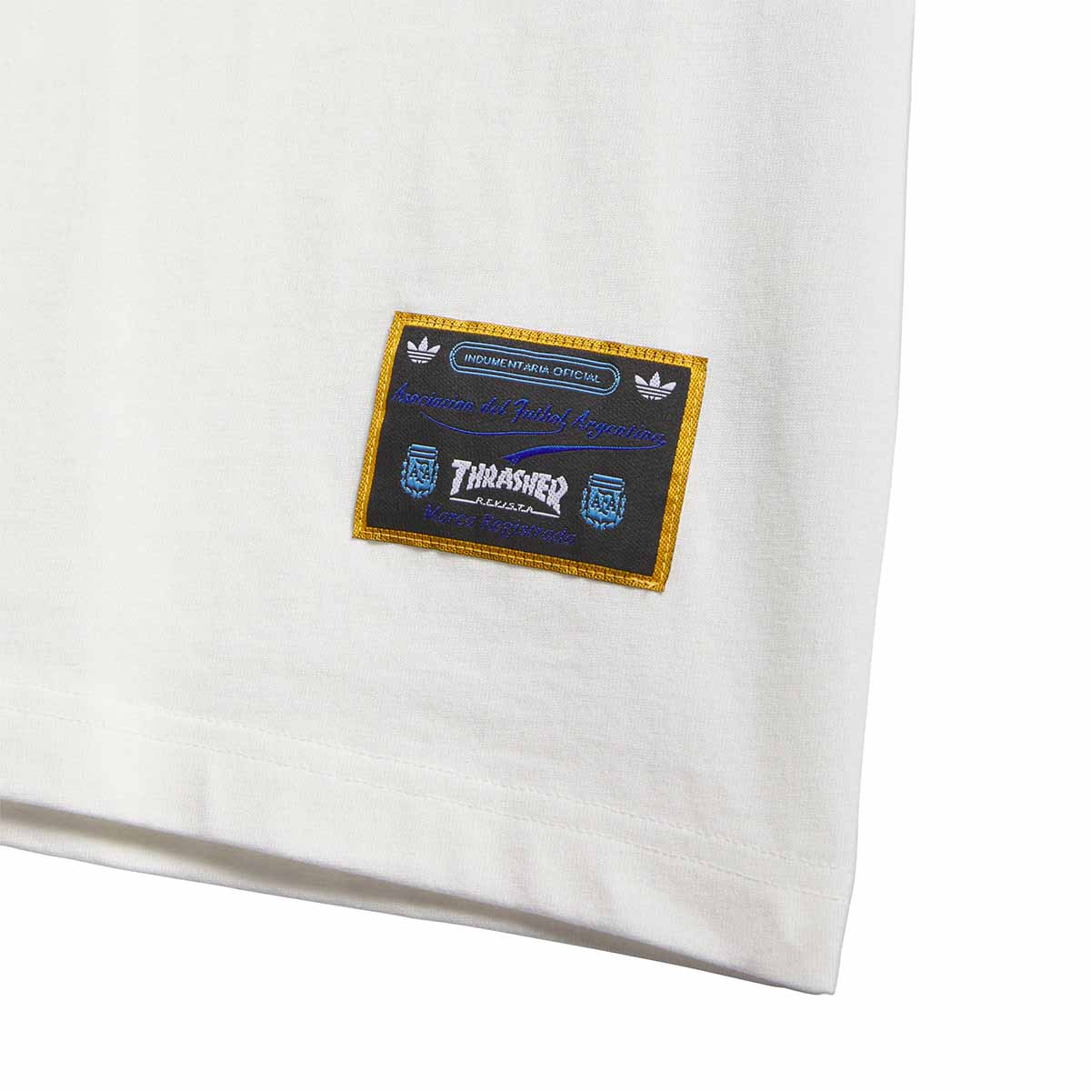 Adidas Thrasher X Argentina Gonz Ringer Tee White Tag Detail