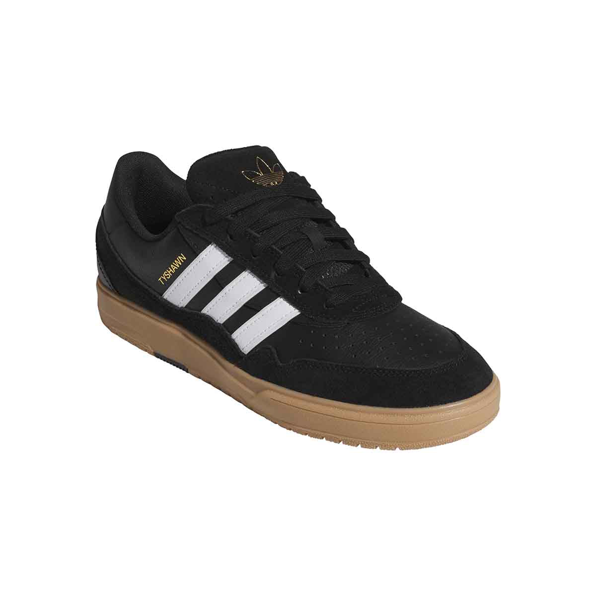 Adidas Tyshawn II Shoes Black/White/Gum Front
