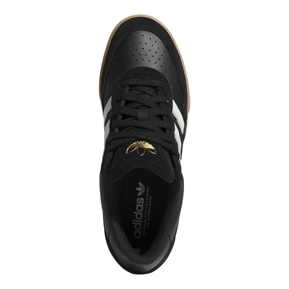 Adidas Tyshawn II Shoes Black/White/Gum Top