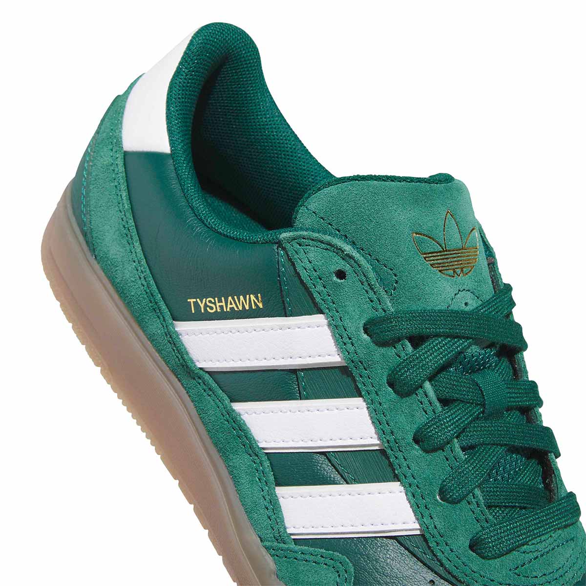 Adidas - Tyshawn II Shoes Green/White/Gum Side
