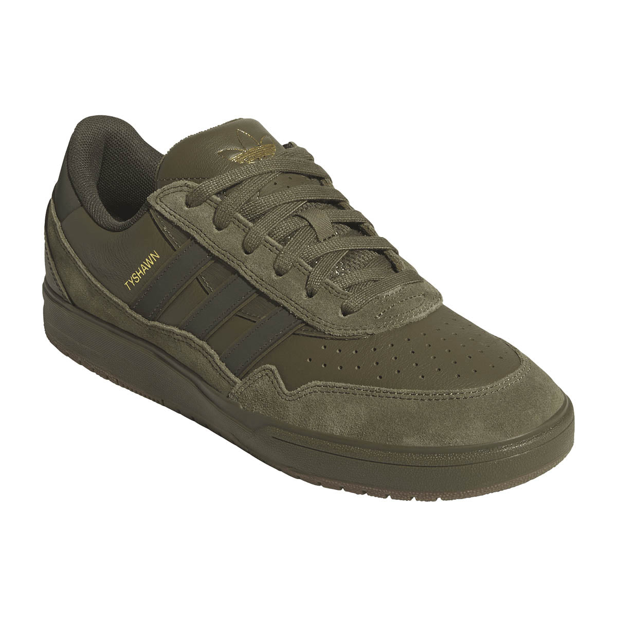 Adidas - Tyshawn II Shoes Olive/Gum.