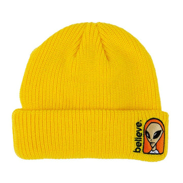 Alien Workshop - Believe Embroidered Beanie Gold.