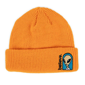 Alien Workshop - Believe Embroidered Beanie Orange.