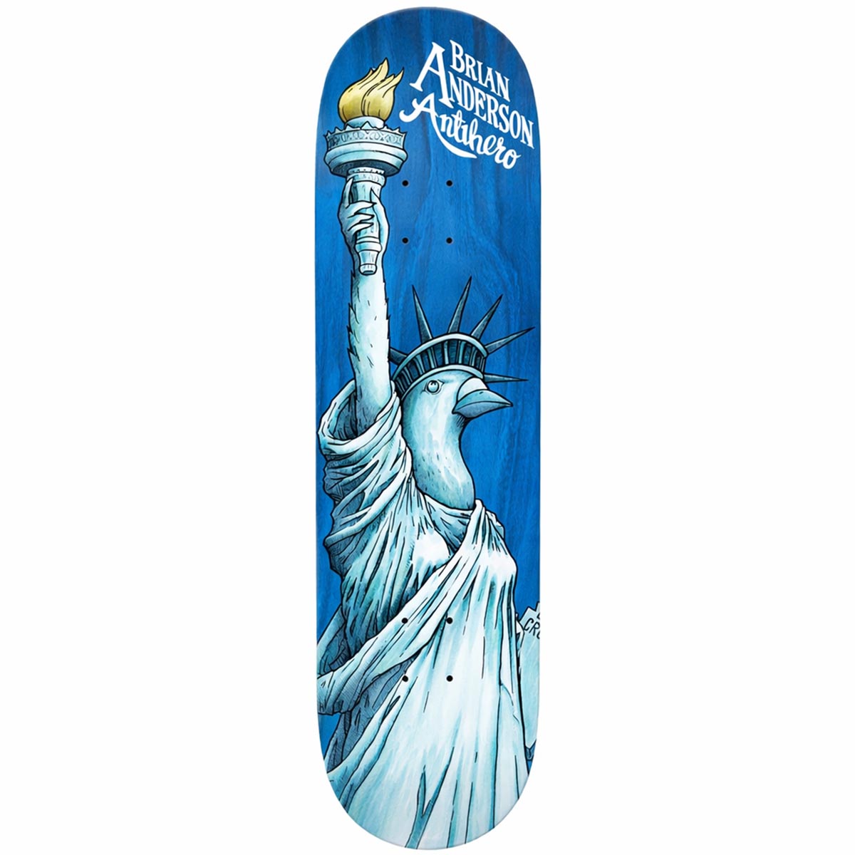 Anti Hero Brian Anderson Libirdty Blue 9.0 Skateboard Deck