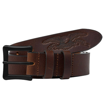 Anti Hero - Basic Eagle Leather Belt Brown.