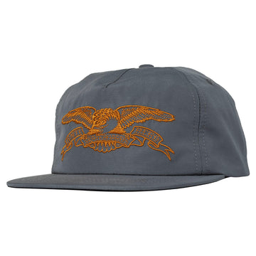 Anti Hero - Basic Eagle Snapback Charcoal/Orange.
