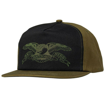Anti Hero - Basic Eagle Snapback Olive/Black.
