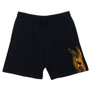 Anti Hero Basic Eagle Sweat Shorts Black/Yellow Front