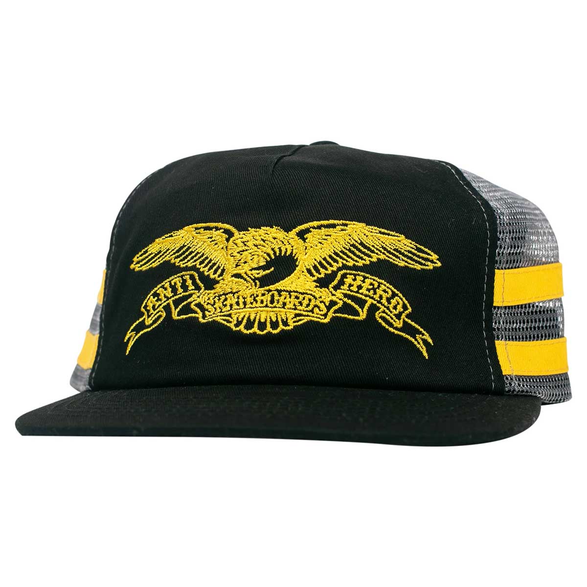 Anti Hero Basic Eagle Trucker Black/Charcoal/Yellow Front