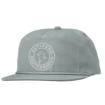 Anti Hero - Basic Pigeon Round Snapback Grey.