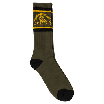 Anti Hero Clubhouse Socks Olive/Gold/Black