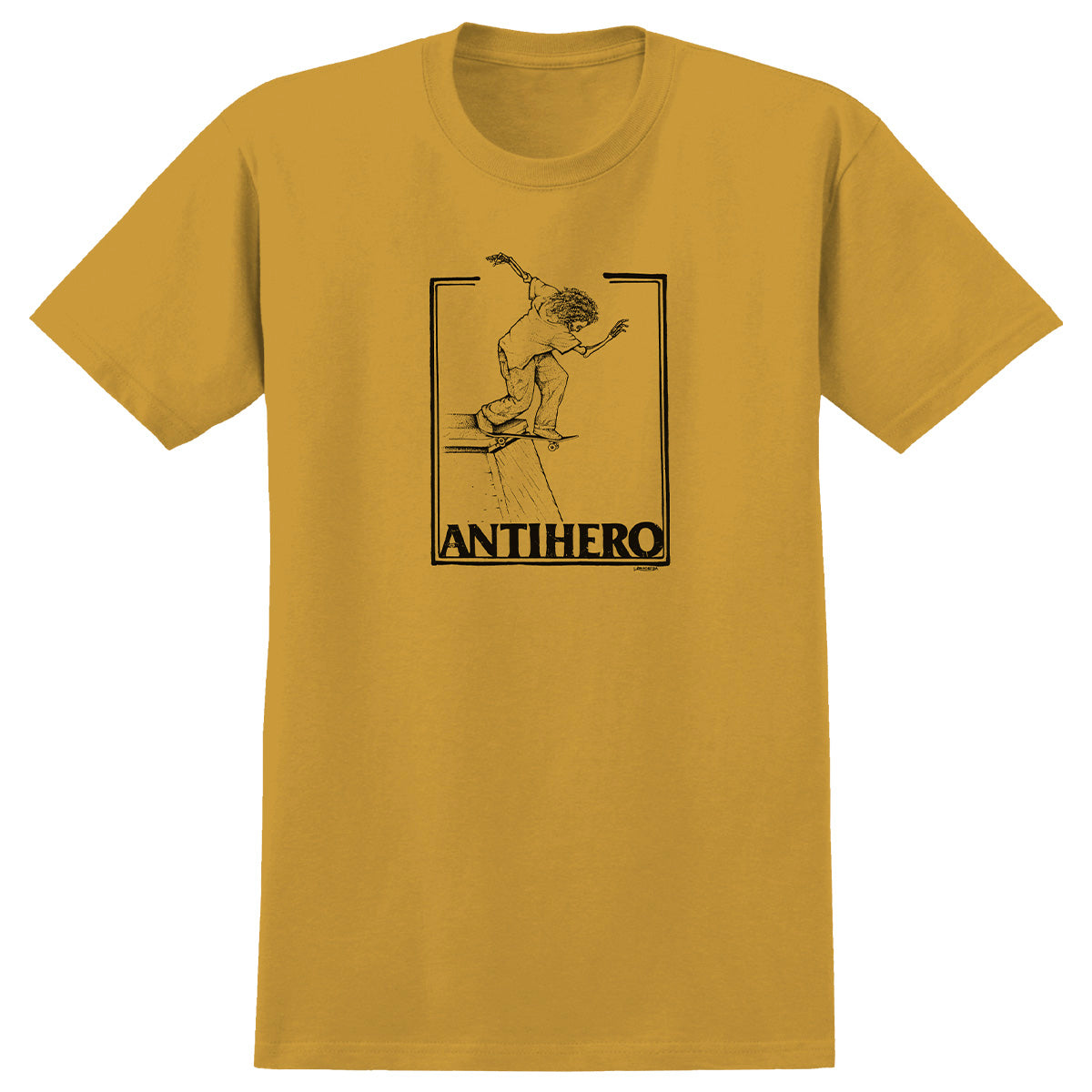 Anti Hero Doobie Lance Tee Heather Mustard
