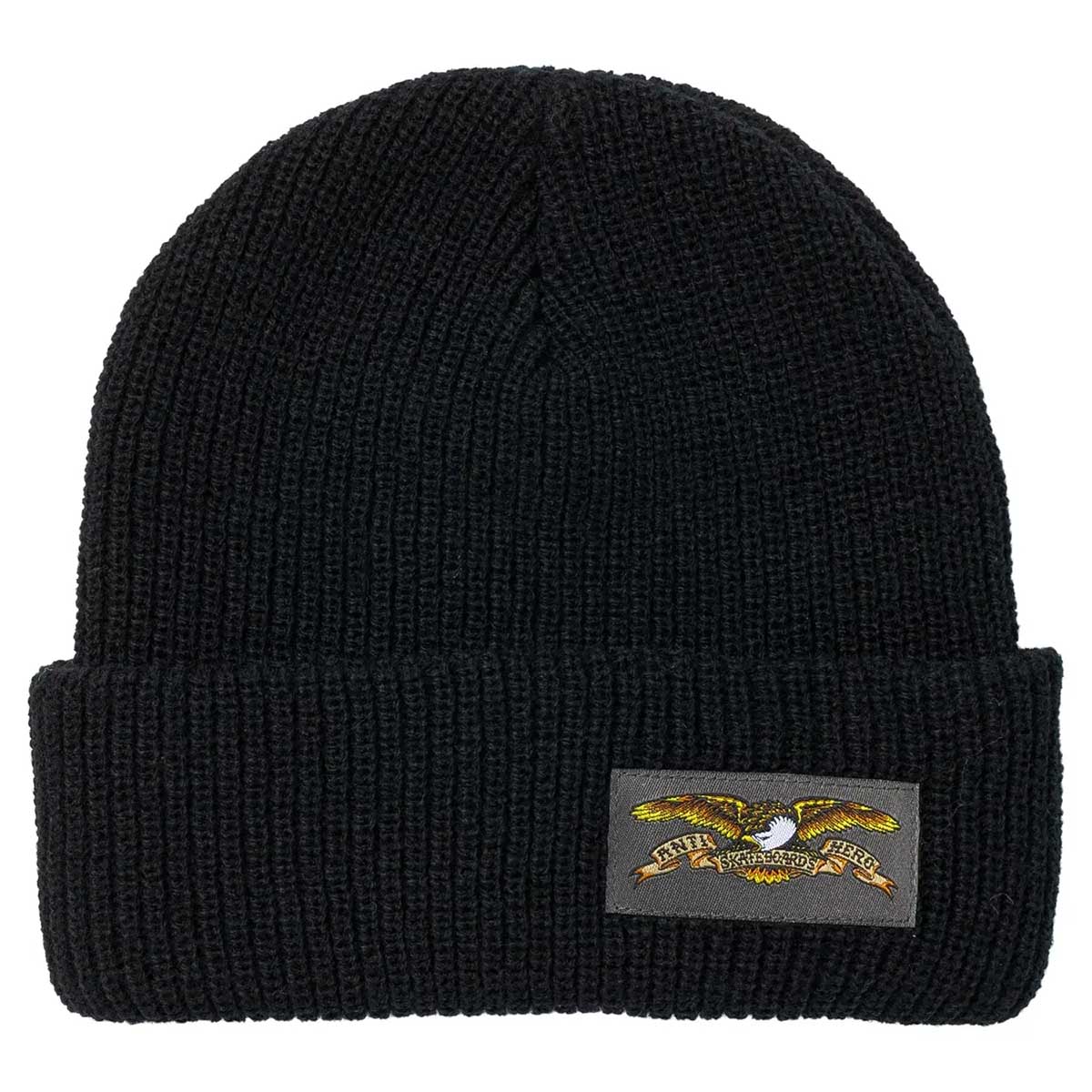 Anti Hero Full Eagle Label Cuff Beanie Black/Grey
