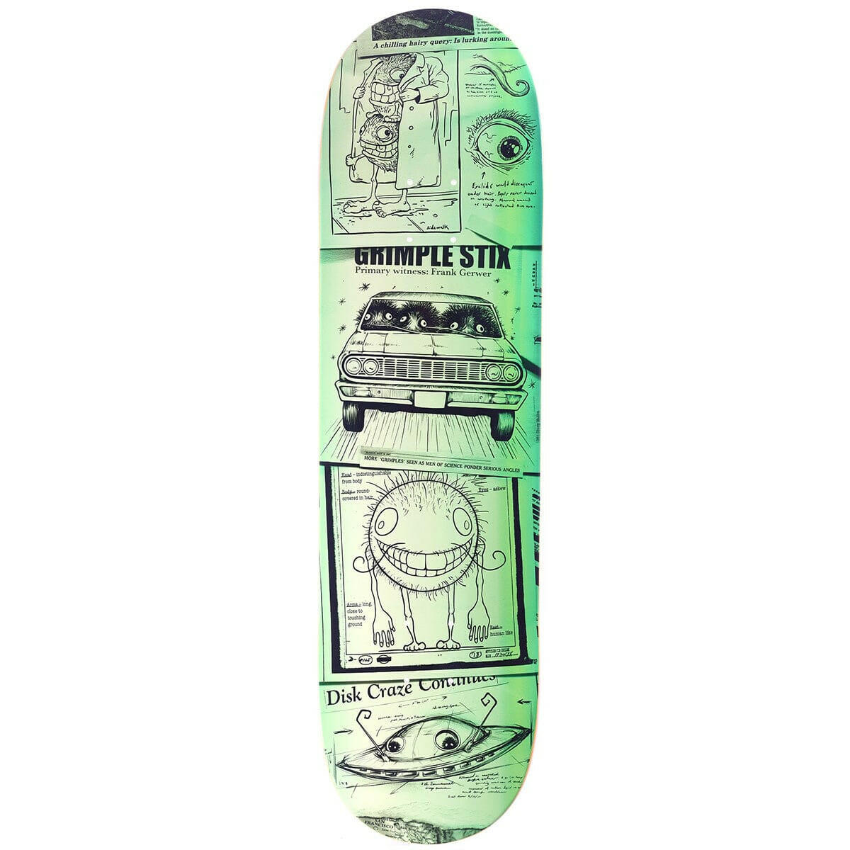Anti Hero - Frank Gerwer Grimplestix Sightings 8.5 Skateboard Deck.