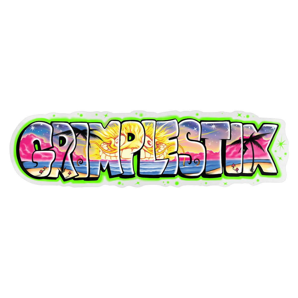 Anti Hero - Grimple Beach 7.5" Sticker.
