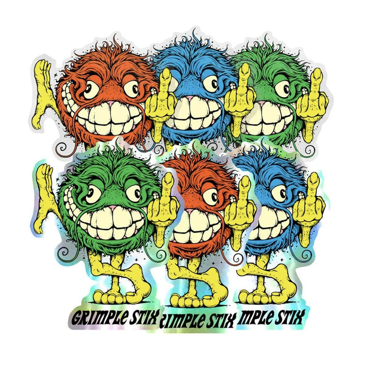 Anti Hero - Grimple Stix Asphalt Animal Sticker Pack.