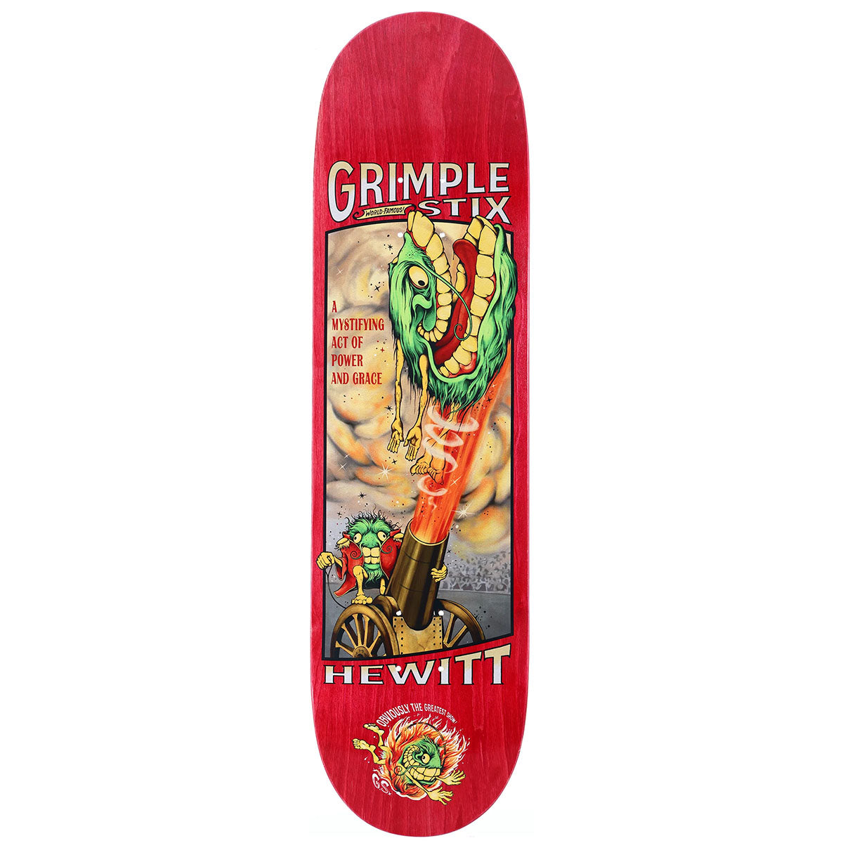 Anti Hero Peter Hewitt Grimplestix Obvious Greats 8.38 Skateboard Deck