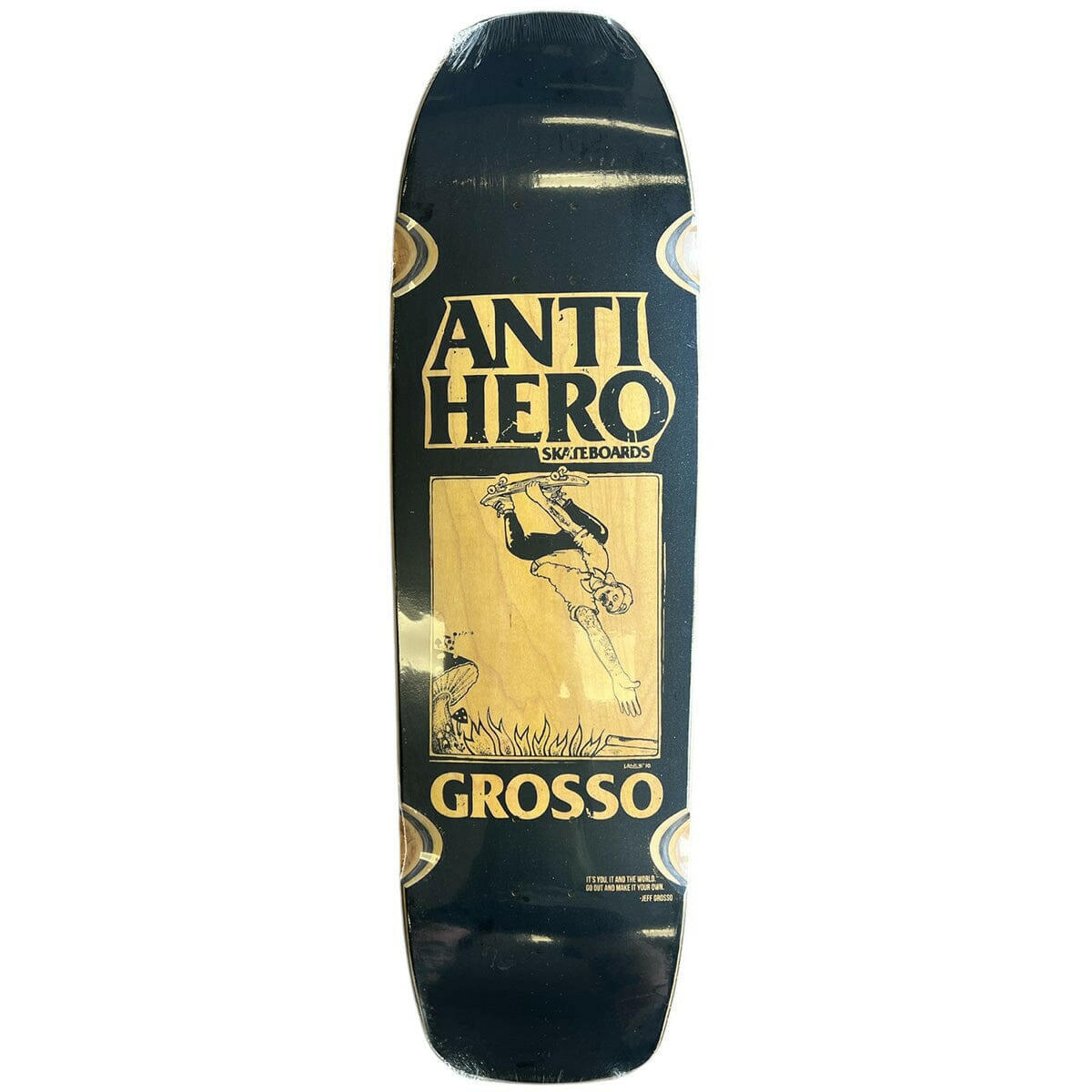 Anti Hero - Jeff Grosso Hand Plant SSD25 9.25 Skateboard Deck.