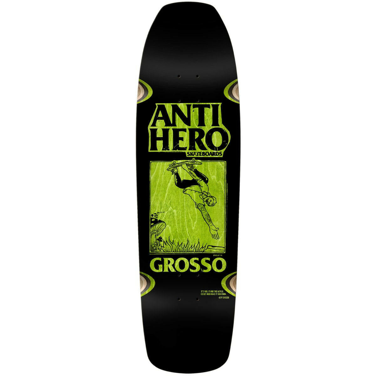 Anti Hero - Jeff Grosso Hand Plant SSD25 9.25 Skateboard Deck.