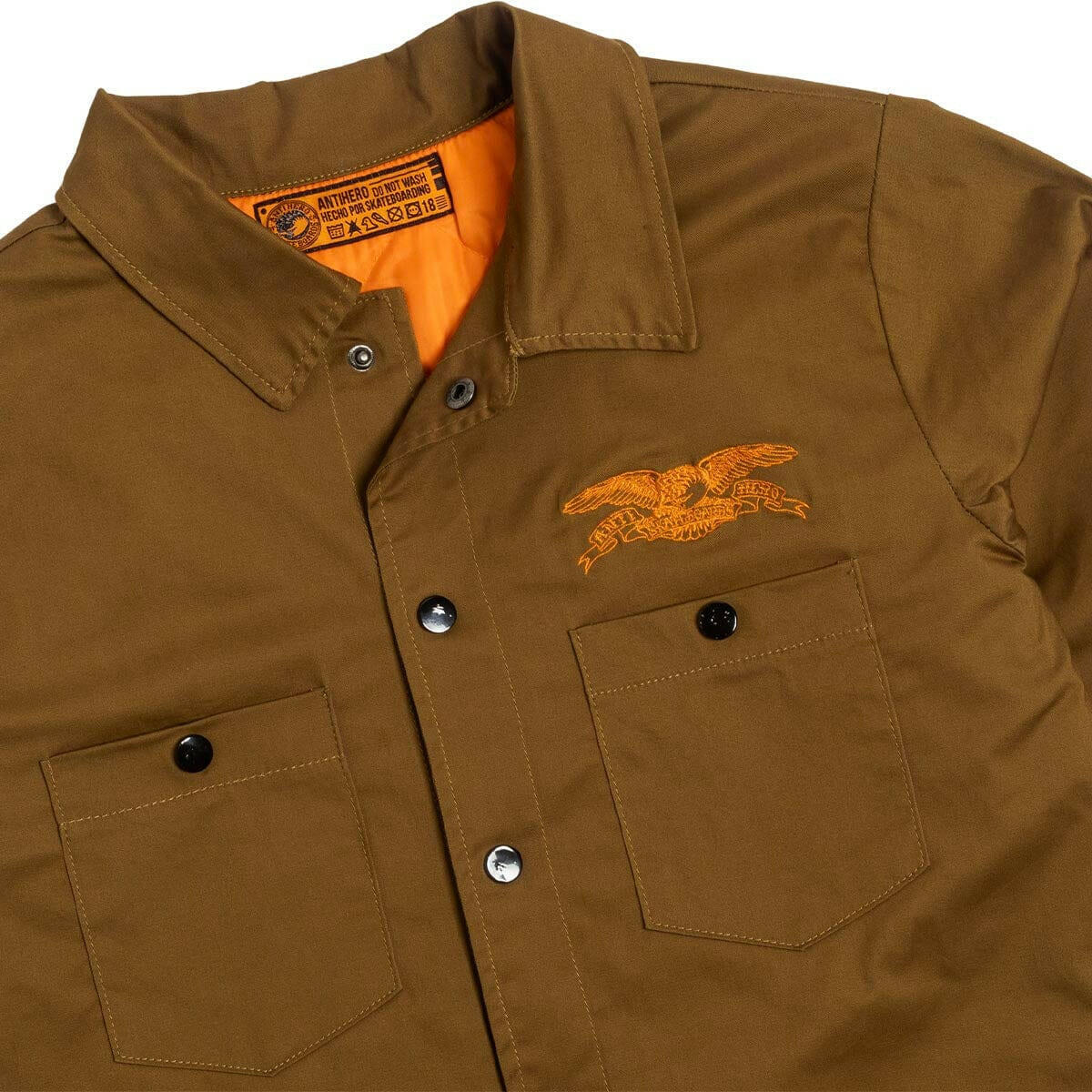Anti Hero - Hecho Por Skate Shirt Jacket Brown.