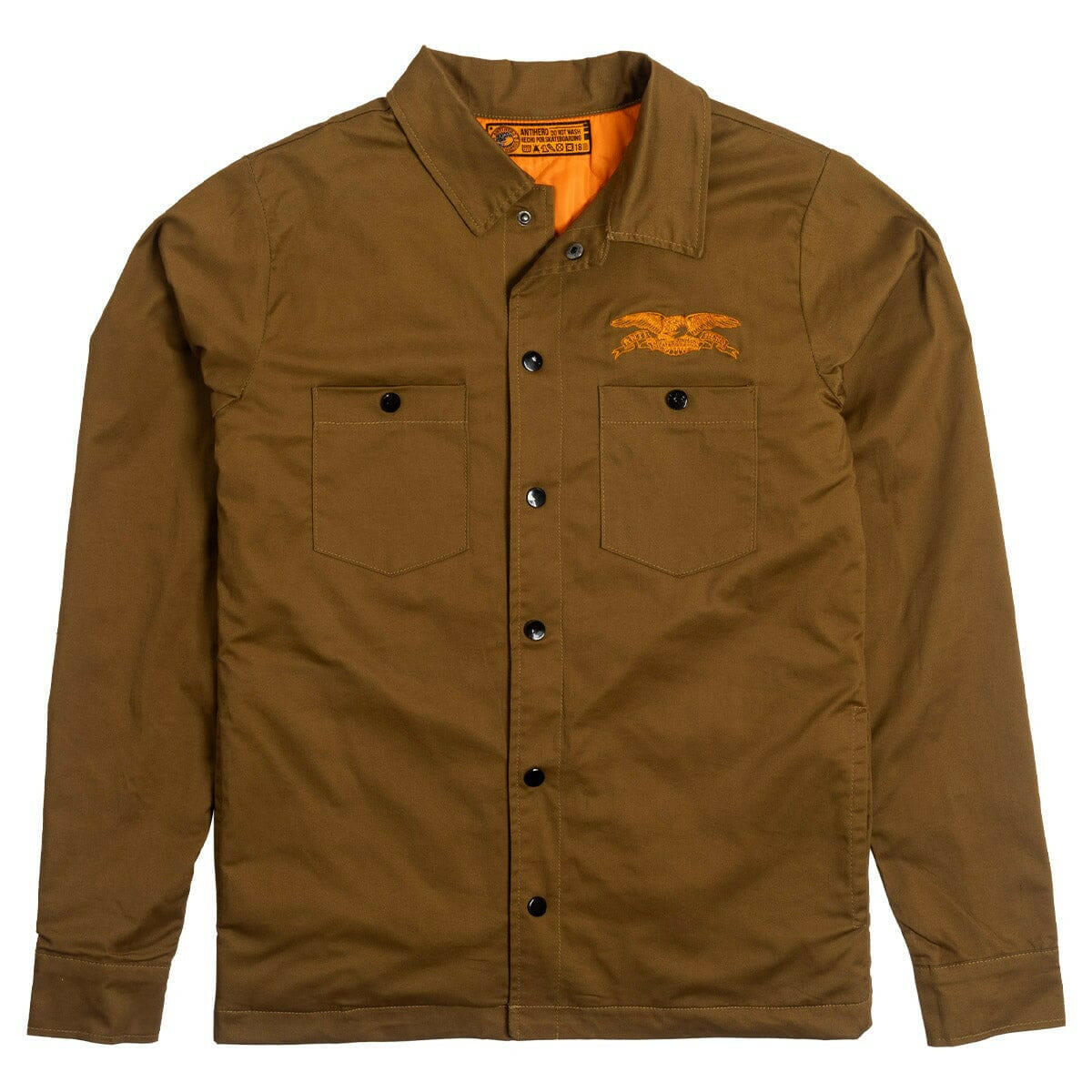 Anti Hero - Hecho Por Skate Shirt Jacket Brown.