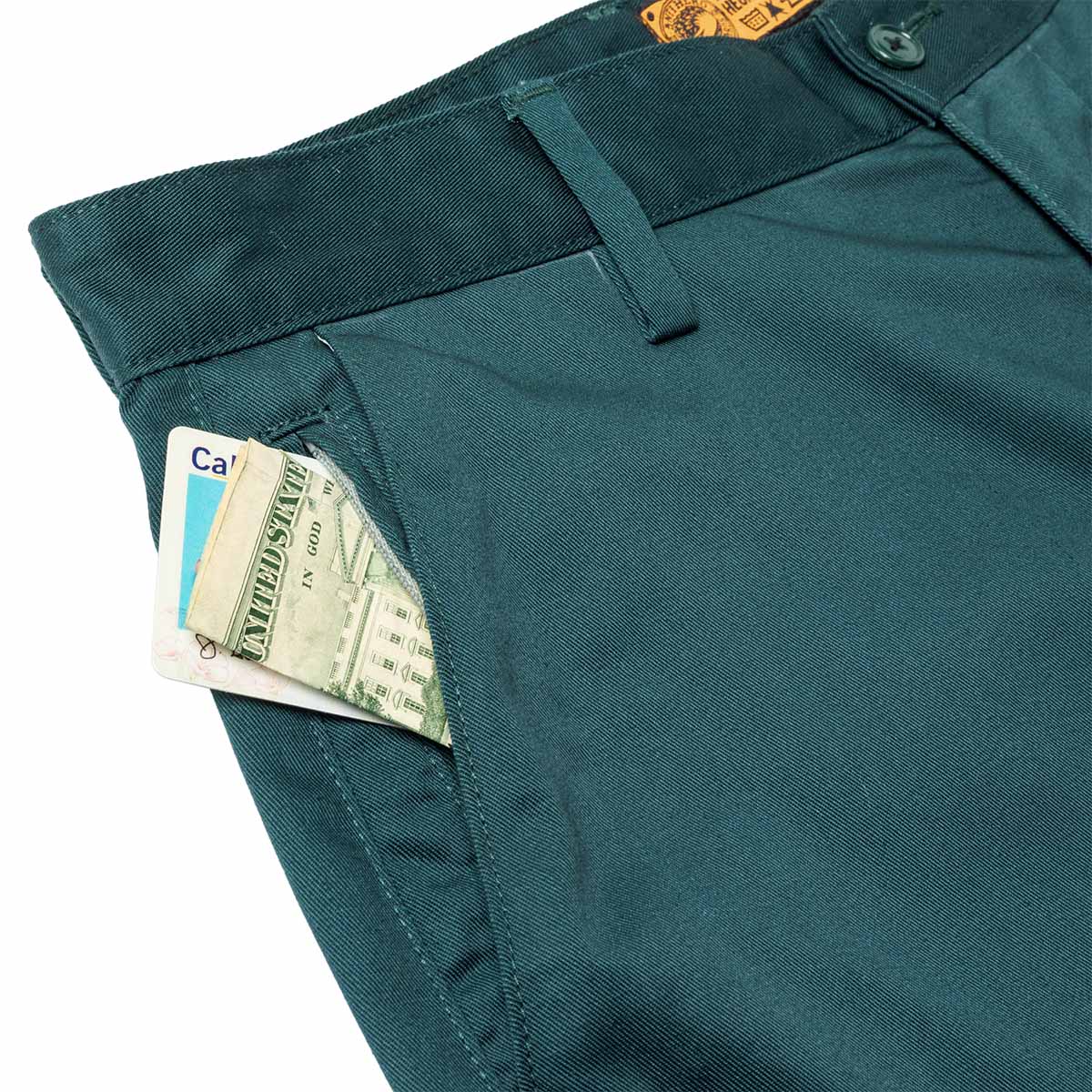 Anti Hero Hecho Por Skate Shorts Dark Green Detail