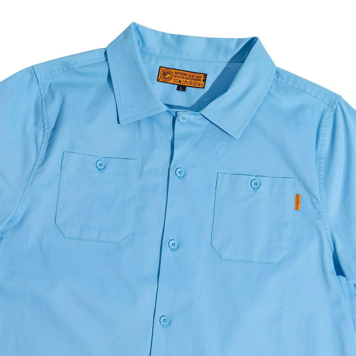 Anti Hero - Hecho Por Skate Work Shirt Light Blue.