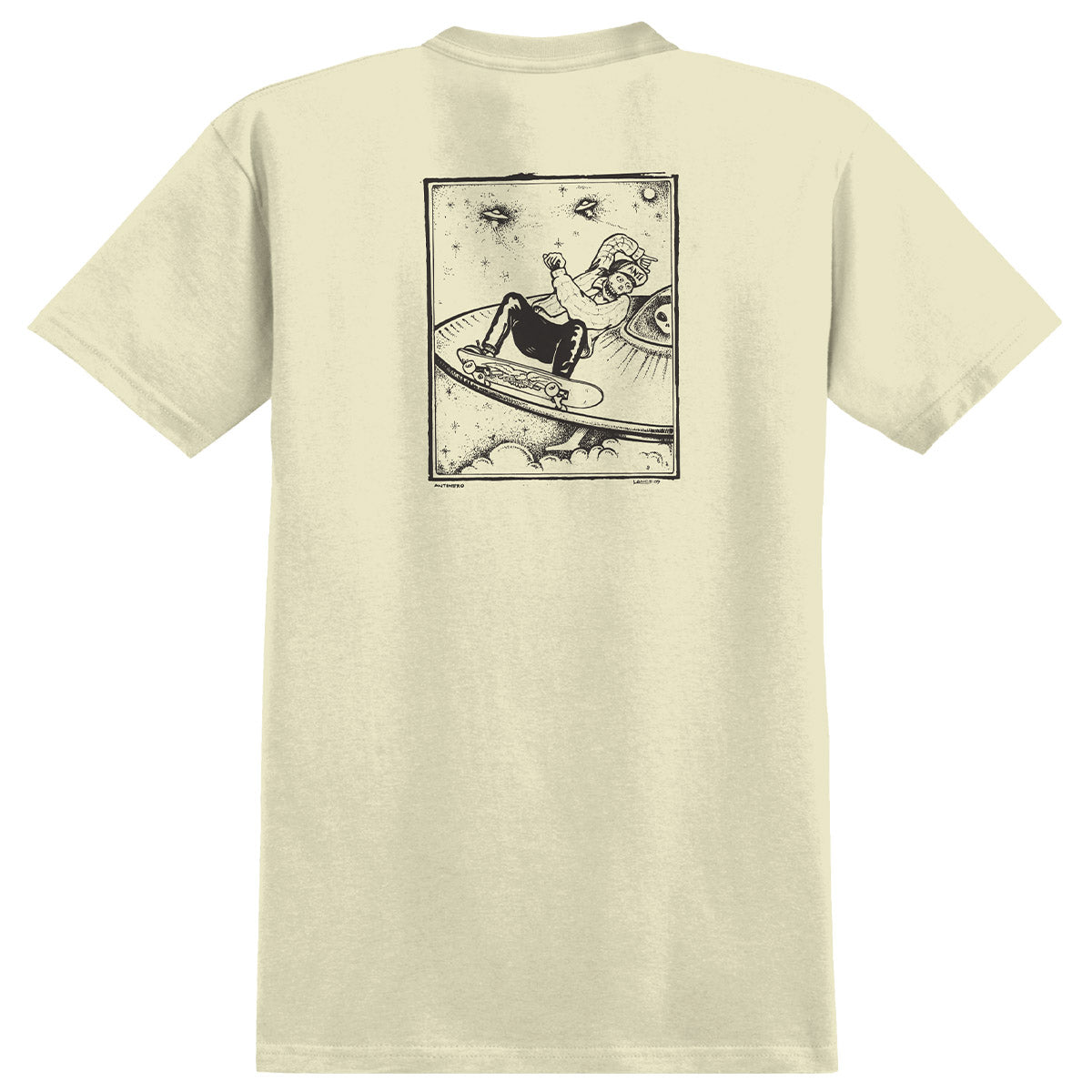 Anti Hero Hewitt Lance Tee Heather Cream Back