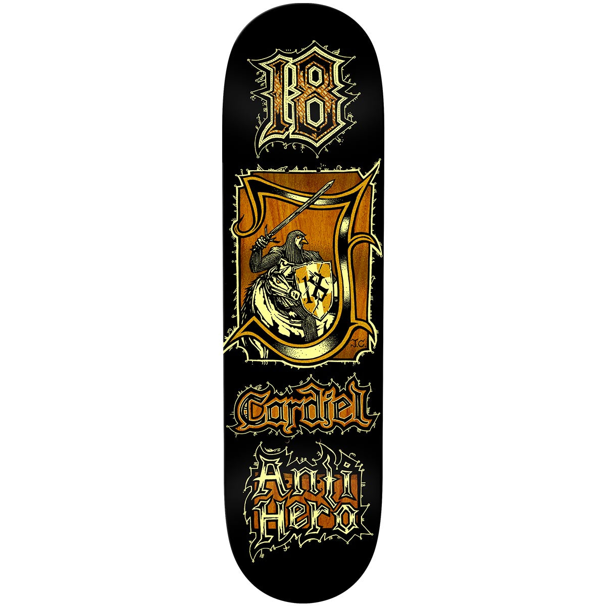 Anti Hero John Cardiel Medieval 8.62 Skateboard Deck