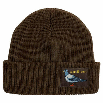 Anti Hero - Lil Pigeon Label Cuff Beanie Brown.