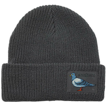 Anti Hero - Lil Pigeon Label Cuff Beanie Charcoal.