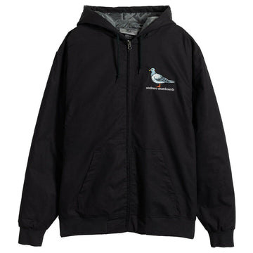 Anti Hero - Lil Pigeon Ripstop Hooded Jacket Black.