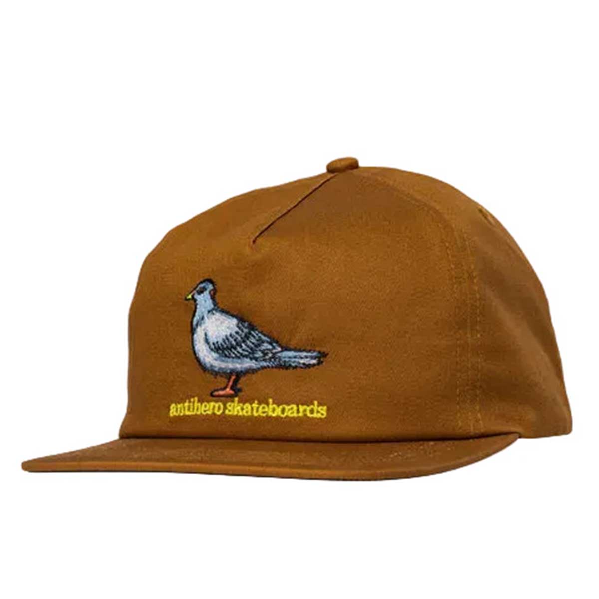 Anti Hero Lil Pigeon Snapback Medium Brown Front