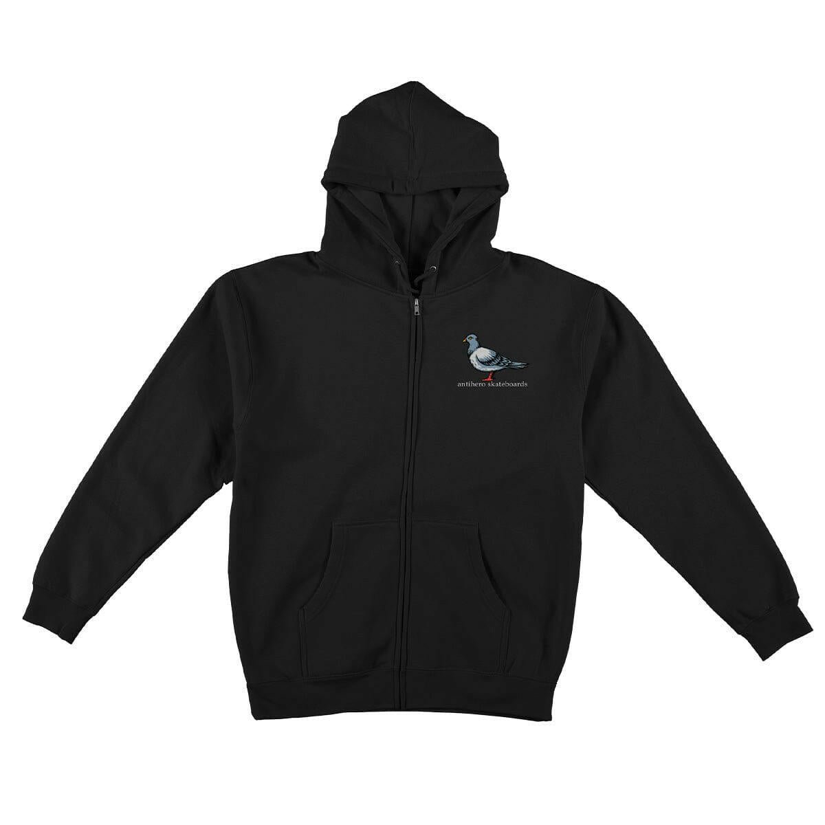 Anti Hero - Lil Pigeon Youth Zip Hoodie Black.
