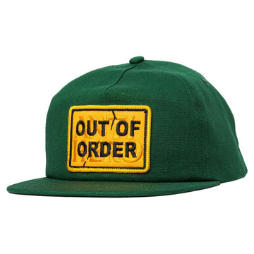 Anti Hero - Out Of Order Snapback Forest Green/Orange.