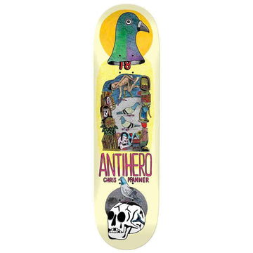 Anti Hero - Chris Pfanner Pigeon Vision 8.12 Skateboard Deck.