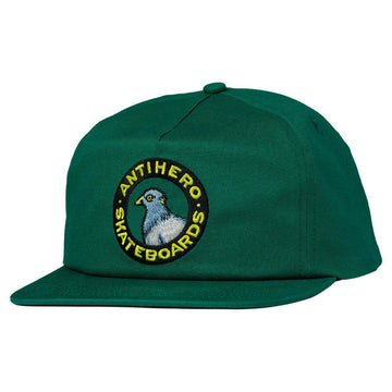 Anti Hero - Round Pigeon Snapback Dark Green.