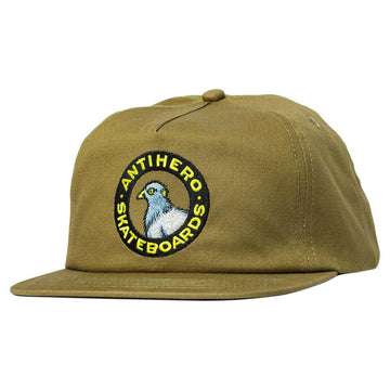 Anti Hero - Pigeon Round Snapback Khaki.