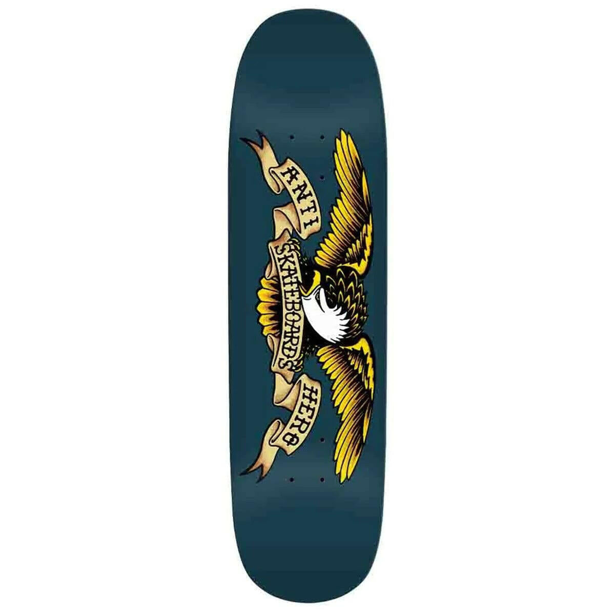 Anti Hero - Shaped Eagle Blue Meanie 8.75 Skateboard Deck.