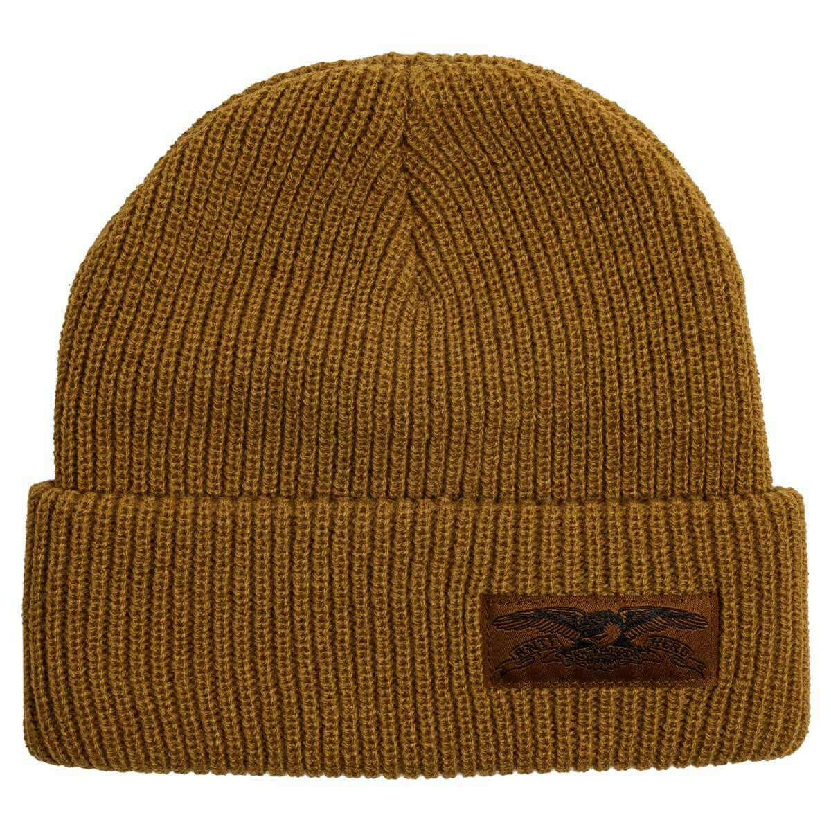 Anti Hero - Stock Eagle Label Cuff Beanie Light Brown.