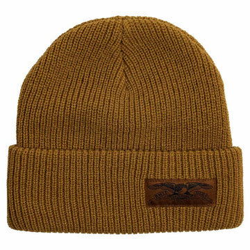 Anti Hero - Stock Eagle Label Cuff Beanie Light Brown.
