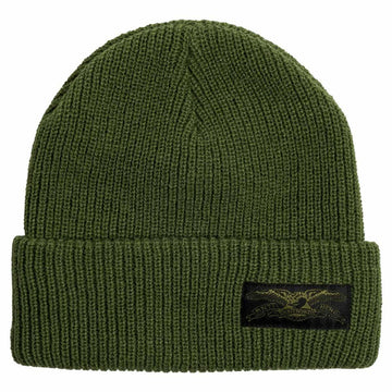 Anti Hero - Stock Eagle Label Cuff Beanie Olive.