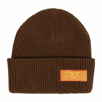 Anti Hero - Stock Eagle Label Cuff Beanie Brown/Orange/Yellow.