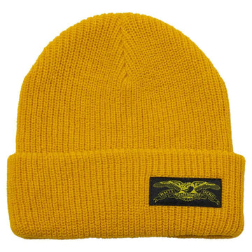 Anti Hero - Stock Eagle Label Cuff Beanie Gold.