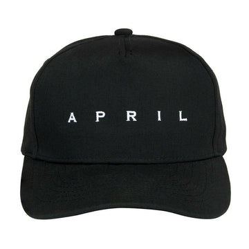 April - EMB Snapback Black/White.
