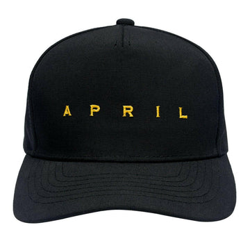 April - EMB Snapback Black/Yellow.