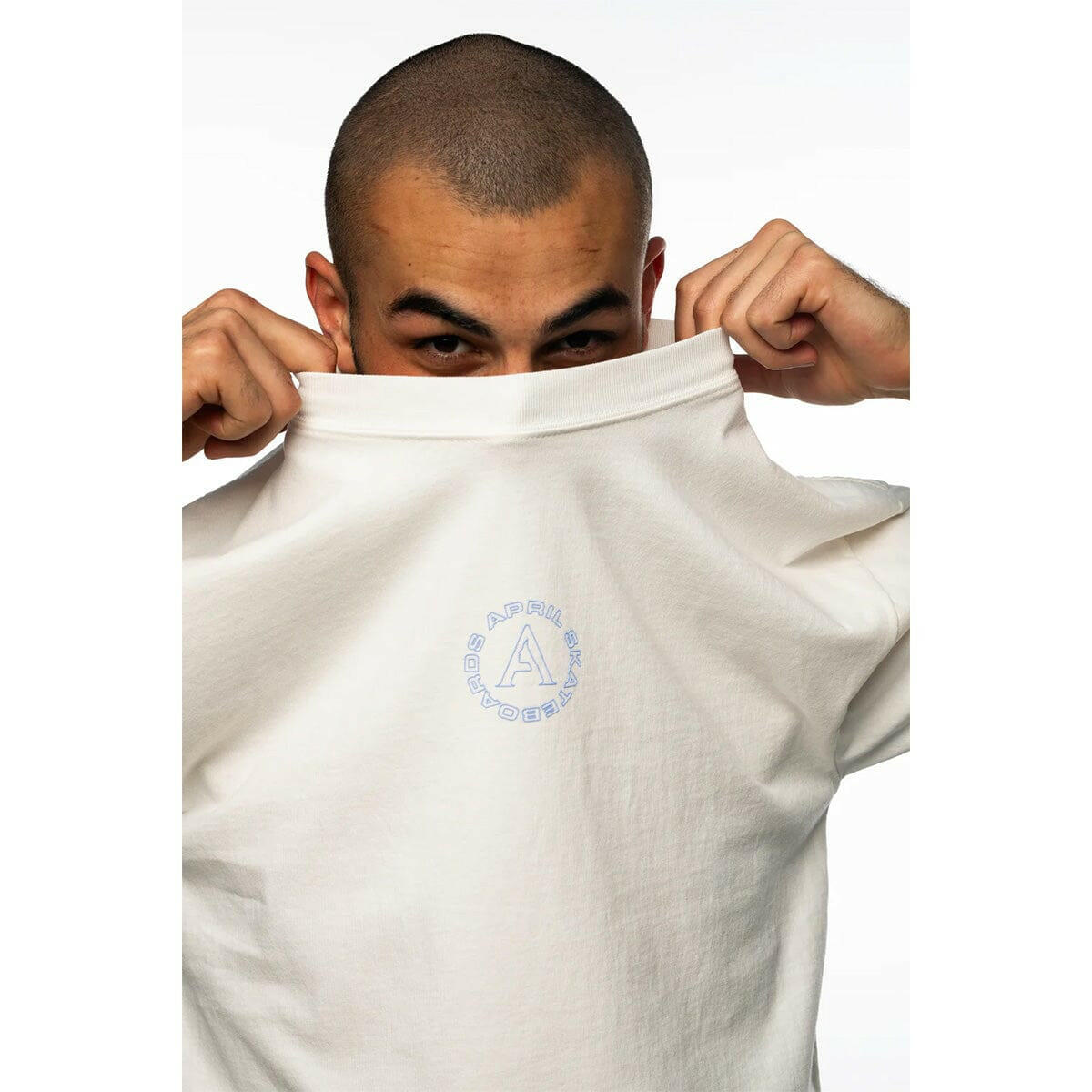 April - Full Circle Tee White.