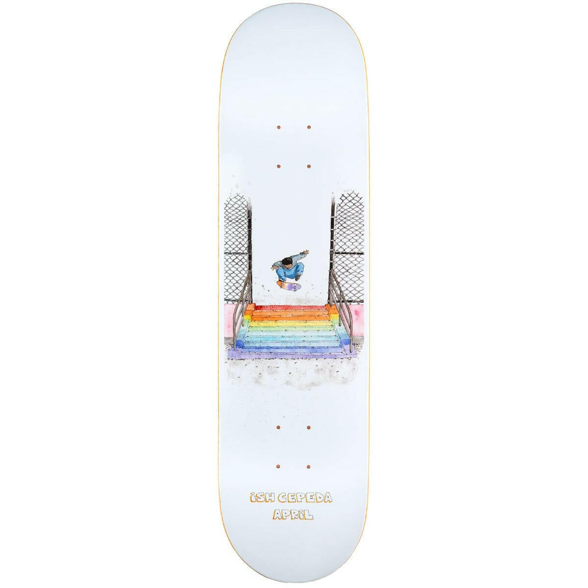 April - Ish Cepeda Takashi 10 8.25 Skateboard Deck.