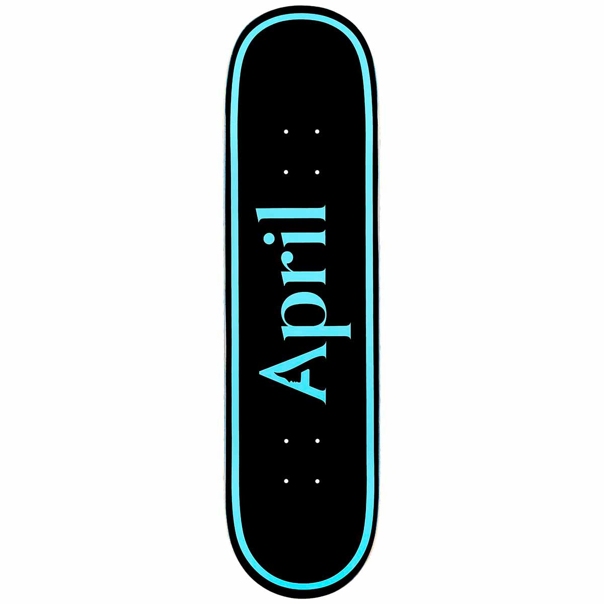スケートボード OG LOGO BLUE BLACK - KIDS DECK - 7.25 April OG Logo Blue Black 7.25 Kids Deck | April Skateboards